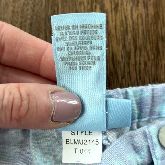 VINTAGE SIGRID OLSEN 90s Linen Pastel Floral Pants Feminine Coastal Grandma Sz S - Picture 16 of 16